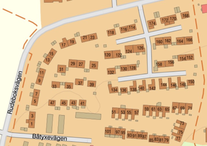 Karta över Boplatsen